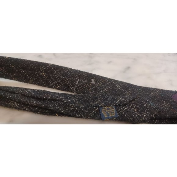 Narrow Men's Tie Black with Specs of Other Colors - Picture 3 of 3